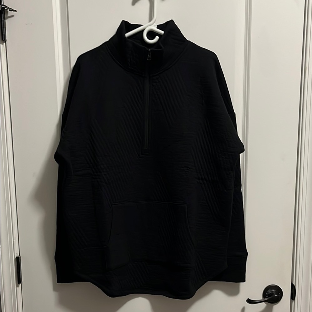GAP - Black Quarter-Zip Pullover - L Tall - NWT